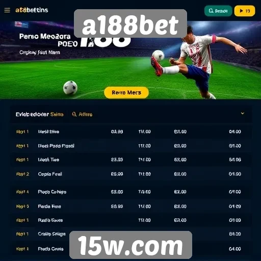 Eventos e competições disponíveis na plataforma a188bet